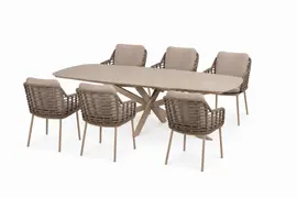 4 Seasons Outdoor diningset prado/puglia latte - afbeelding 1