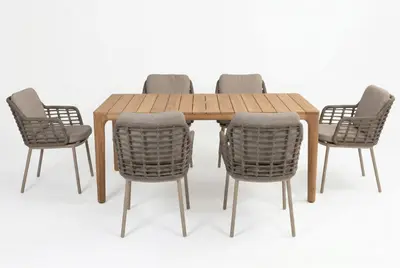 4 Seasons Outdoor diningset puglia latte - afbeelding 1