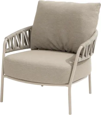 4 Seasons Outdoor lounge tuinstoel calma latte - afbeelding 1