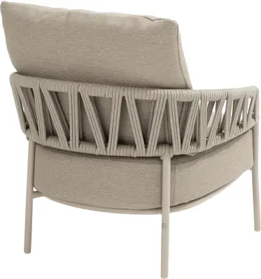 4 Seasons Outdoor lounge tuinstoel calma latte - afbeelding 3
