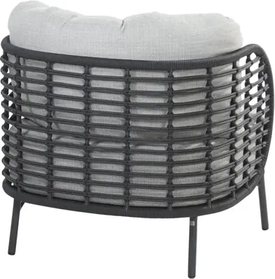 4 Seasons Outdoor lounge tuinstoel fabrice antraciet - afbeelding 3