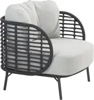 4 Seasons Outdoor lounge tuinstoel fabrice antraciet - afbeelding 4