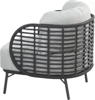 4 Seasons Outdoor lounge tuinstoel fabrice antraciet - afbeelding 2