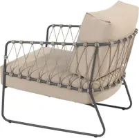 4 Seasons Outdoor lounge tuinstoel prego antraciet - afbeelding 2