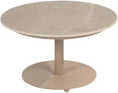 4 Seasons Outdoor lounge tuintafel boaz ceramic 60x35cm latte - afbeelding 1
