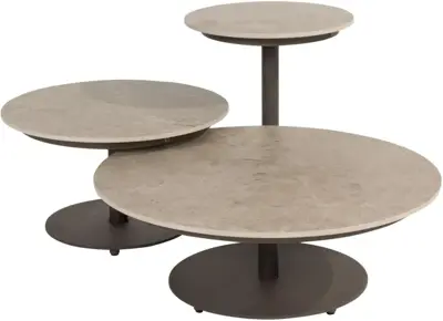 4 Seasons Outdoor lounge tuintafel boaz ceramic 60x35cm terre - afbeelding 2