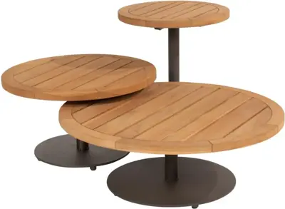 4 Seasons Outdoor lounge tuintafel volta teak 80x30cm terre - afbeelding 2