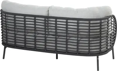 4 Seasons Outdoor loungebank fabrice 2-zits antraciet - afbeelding 2