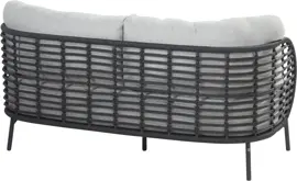 4 Seasons Outdoor loungebank fabrice 2-zits antraciet - afbeelding 2