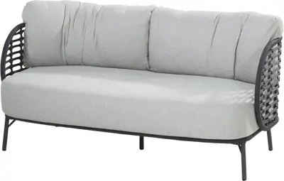 4 Seasons Outdoor loungebank fabrice 2-zits antraciet - afbeelding 1