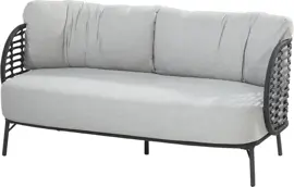 4 Seasons Outdoor loungebank fabrice 2-zits antraciet - afbeelding 1