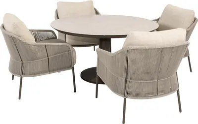 4 Seasons Outdoor low dining set terre - afbeelding 2