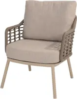 4 Seasons Outdoor low dining tuinstoel puglia latte - afbeelding 1