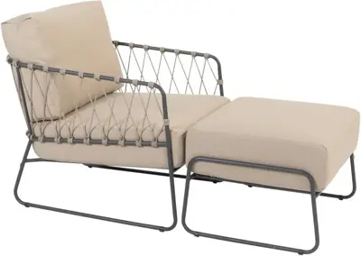 4 Seasons Outdoor relax set prego antraciet - afbeelding 1