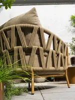 4 Seasons Outdoor stoel-bank loungeset biarritz amber - afbeelding 4