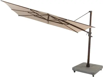 4 Seasons Outdoor zweefparasol finca 400x300cm beach - afbeelding 1