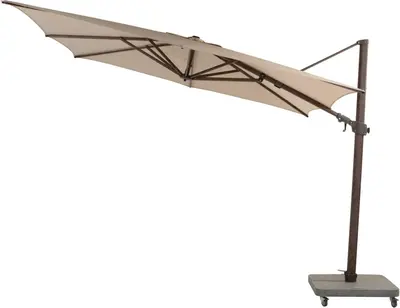 4 Seasons Outdoor zweefparasol siesta premium 300x300cm beach - afbeelding 1