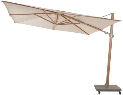 4 Seasons Outdoor zweefparasol siesta premium 300x300cm sand - afbeelding 1