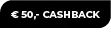 50 cashback onder