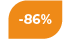 86% korting