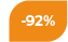 92% korting