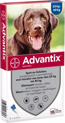 advantix parasietbehandeling spot-on hond 400 4 pip
