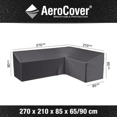 AeroCover hoeksethoes hoge rug 270x210x85x65/90cm - afbeelding 1