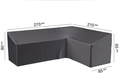AeroCover hoeksethoes hoge rug 270x210x85x65/90cm - afbeelding 1