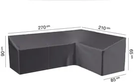 AeroCover hoeksethoes hoge rug 270x210x85x65/90cm - afbeelding 1