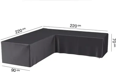 AeroCover hoeksethoes lage rug 220x220x90x70cm - afbeelding 1