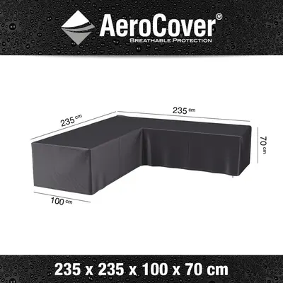 AeroCover hoeksethoes lage rug 235x235x100x70cm - afbeelding 1