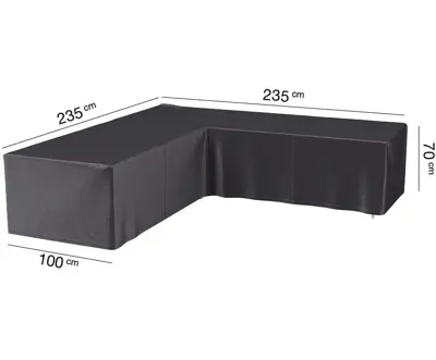 AeroCover hoeksethoes lage rug 235x235x100x70cm - afbeelding 1