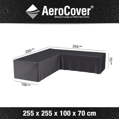AeroCover hoeksethoes lage rug 255x255x100x70cm - afbeelding 1
