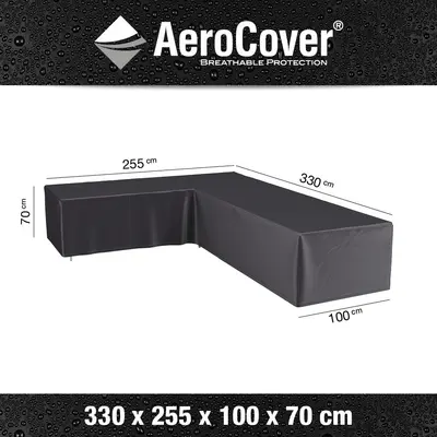 AeroCover hoeksethoes lage rug 255x330x100x70cm - afbeelding 1