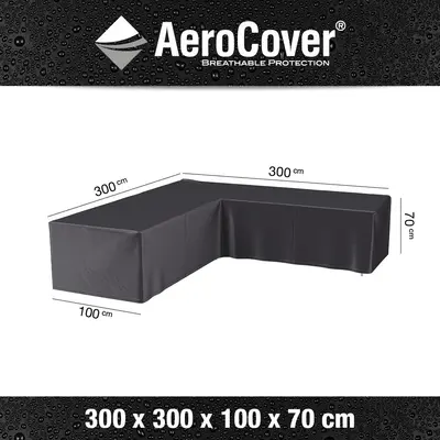 AeroCover hoeksethoes lage rug 300x300x100x70cm - afbeelding 1