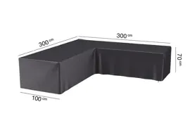 AeroCover hoeksethoes lage rug 300x300x100x70cm