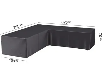 AeroCover hoeksethoes lage rug 325x325x100x70cm - afbeelding 1