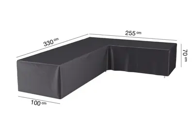 AeroCover hoeksethoes lage rug 330x255x100x70cm - afbeelding 1