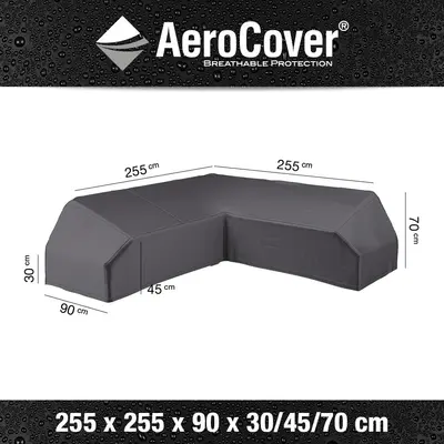 AeroCover hoeksethoes platform 255x255x90xh30/45/70cm - afbeelding 1
