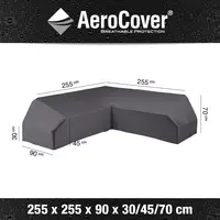 AeroCover hoeksethoes platform 255x255x90xh30/45/70cm - afbeelding 1
