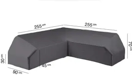 AeroCover hoeksethoes platform 255x255x90xh30/45/70cm - afbeelding 1