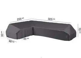 AeroCover hoeksethoes platform 255x325x90xh30/45/70cm - afbeelding 1