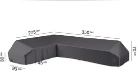 AeroCover hoeksethoes platform 275x350x90xh30/45/70cm - afbeelding 1