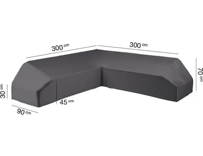 AeroCover hoeksethoes platform 300x300x90xh30/45/70cm - afbeelding 1