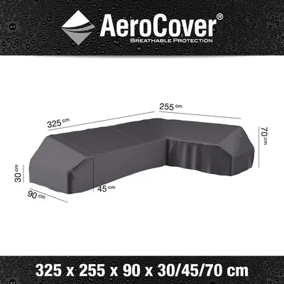 AeroCover hoeksethoes platform 325x255x90xh30/45/70cm - afbeelding 1
