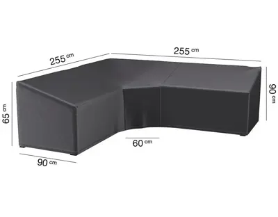AeroCover hoeksethoes trapeze 255x255x90x65/90cm - afbeelding 1