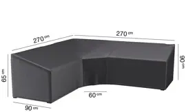AeroCover hoeksethoes trapeze 270x270x90x65/90cm - afbeelding 1