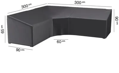 AeroCover hoeksethoes trapeze 300x300x90x65/90cm - afbeelding 1