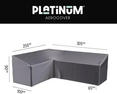 AeroCover loungebankhoes hoge rug 305x255x100x65/90cm links - afbeelding 1
