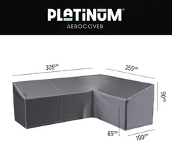 AeroCover loungebankhoes hoge rug 305x255x100x65/90cm rechts - afbeelding 1